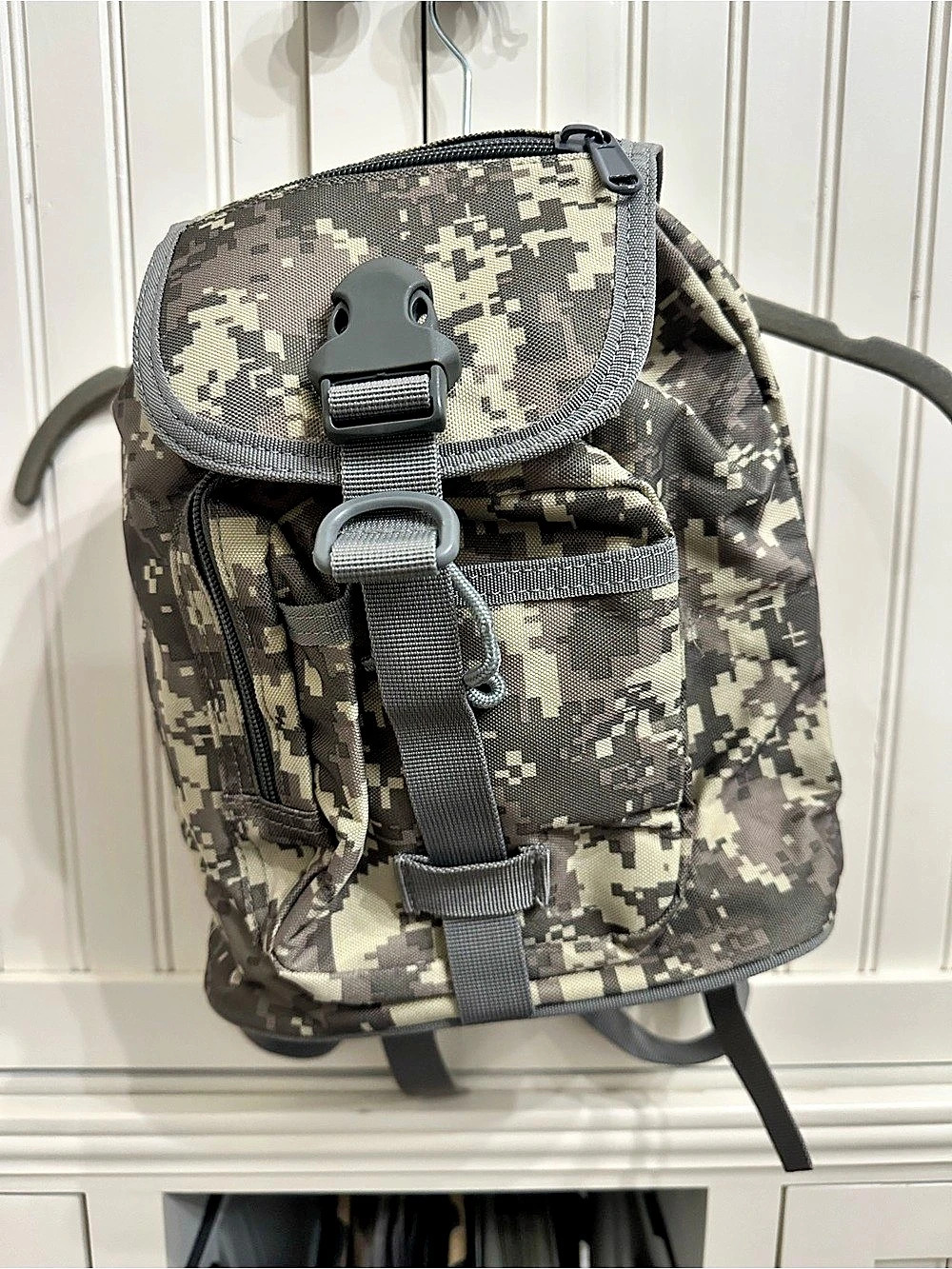 Digital Camo Backpack in Green & Gray Like New
